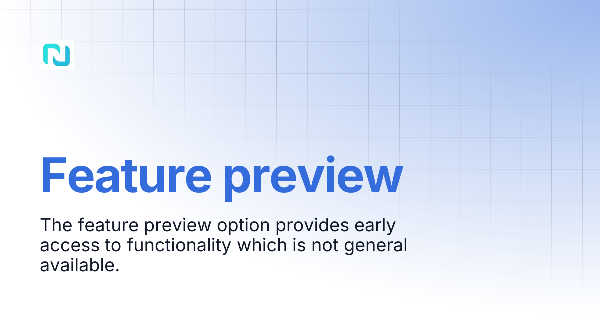 Feature preview | nedyx