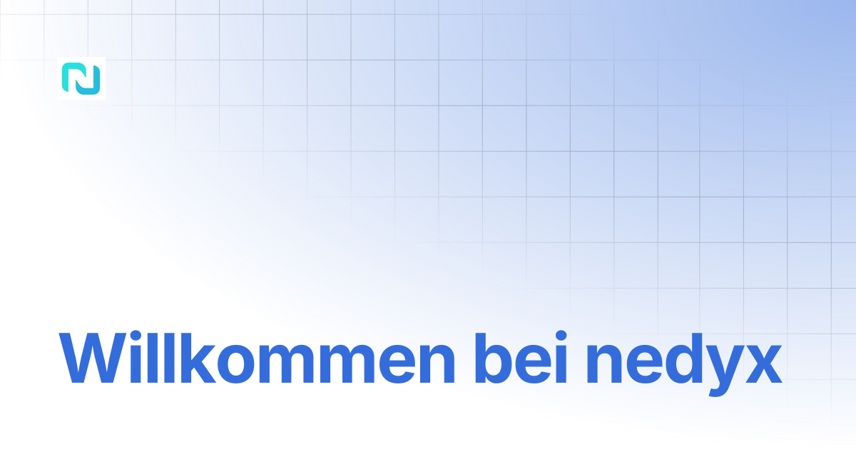 Willkommen bei nedyx | Version 1.83 - DE | nedyx