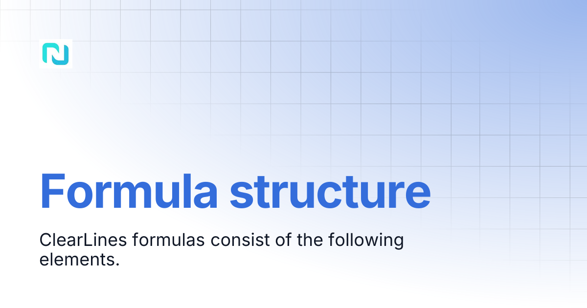 Formula structure | nedyx